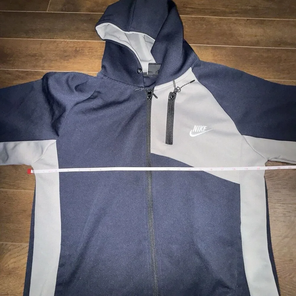 Nike Men’s M Navy & White Hooded Jacket